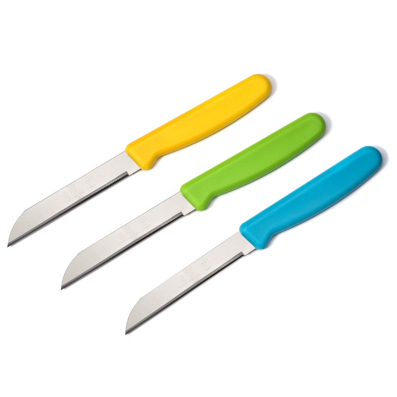 Alfi All-Purpose Knives Aerospace Precision Pointed Tip - Home And Kitchen Supplies - Serrated Steak Knives Set | Made in USA (Bahama Blue) - Image 3